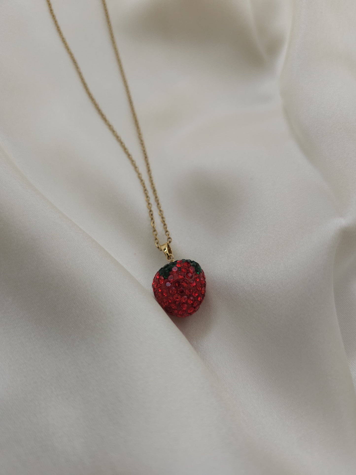 Lune Strawberry Steel Necklace
