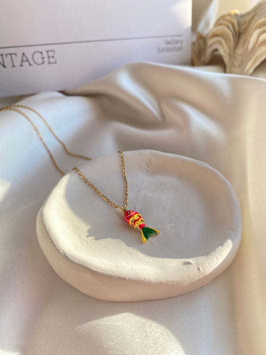 Small Size Steel Fish Necklace