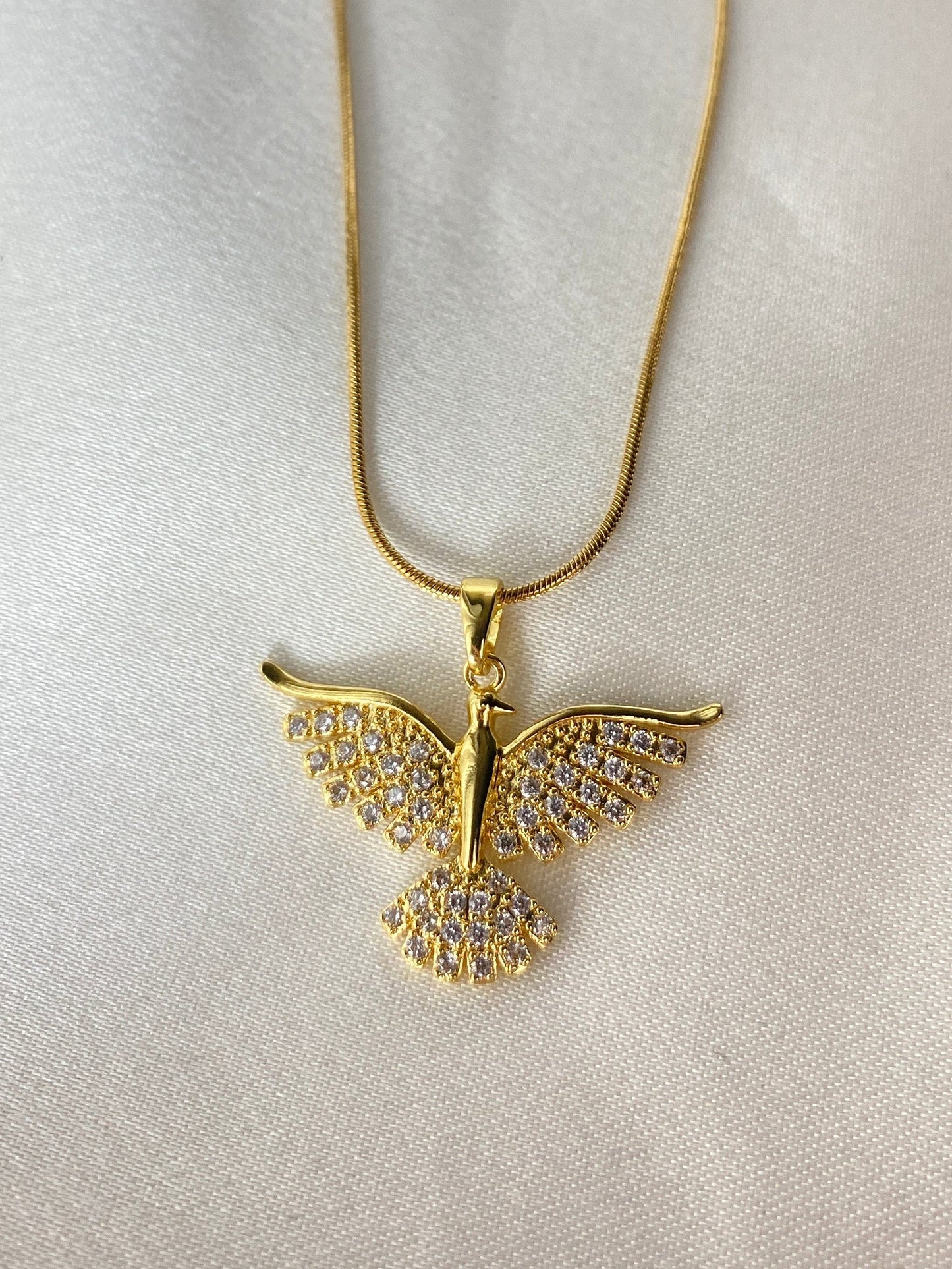 Anka Kuşu Çelik Kolye