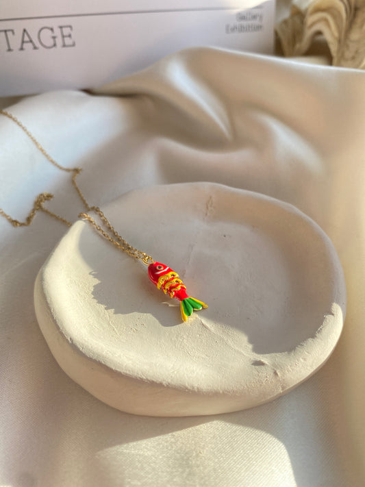 Fish Medium Steel Necklace