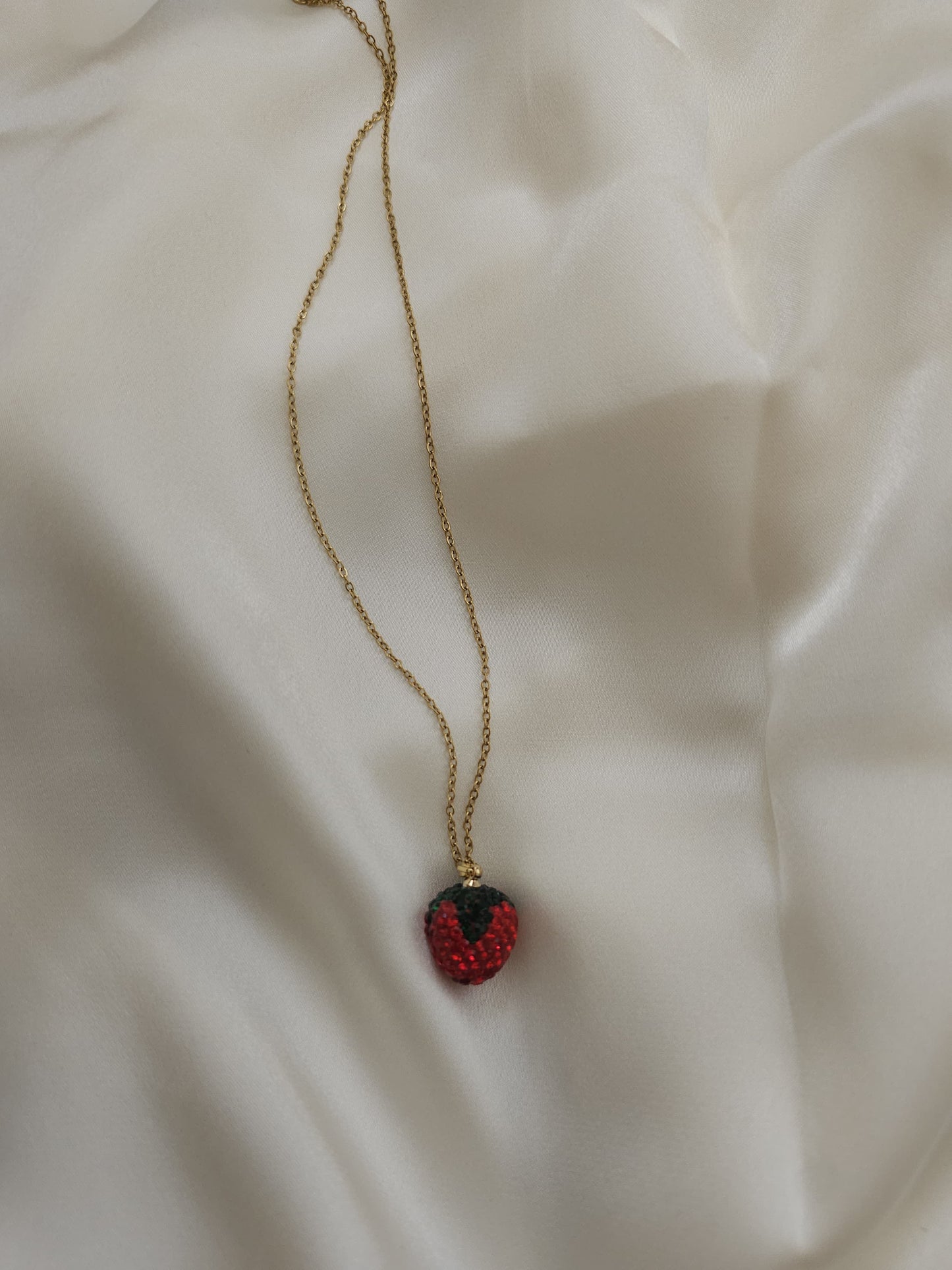 Lune Strawberry Steel Necklace