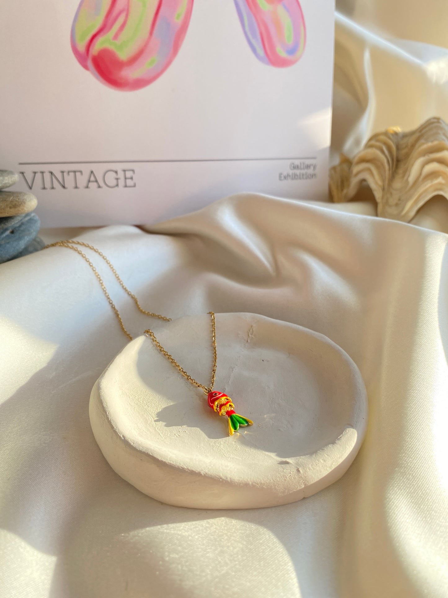 Small Size Steel Fish Necklace