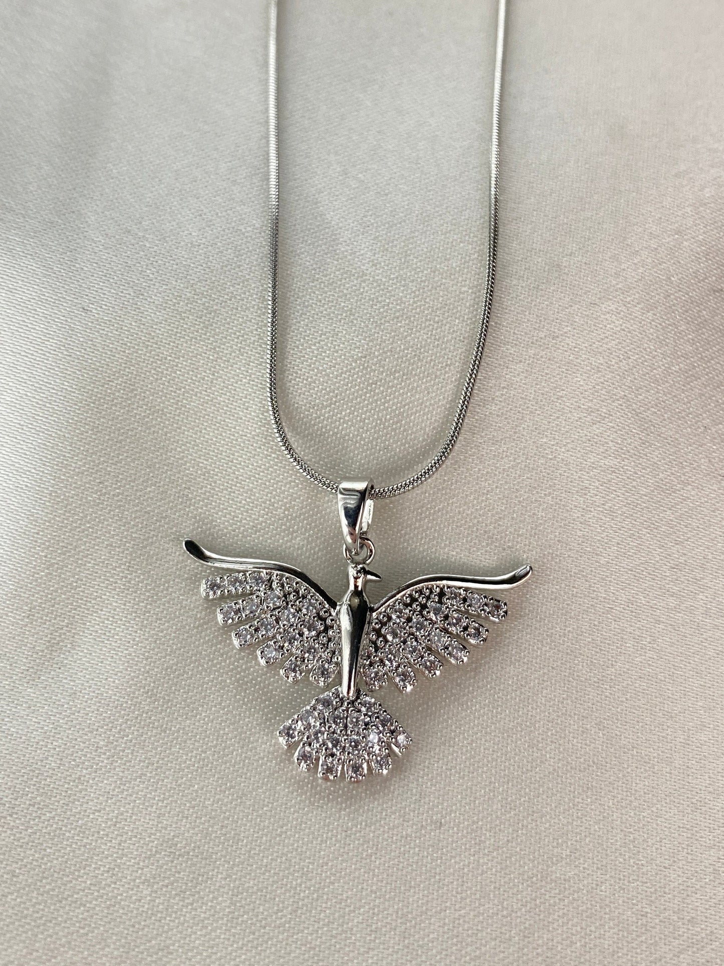 Anka Kuşu Çelik Kolye