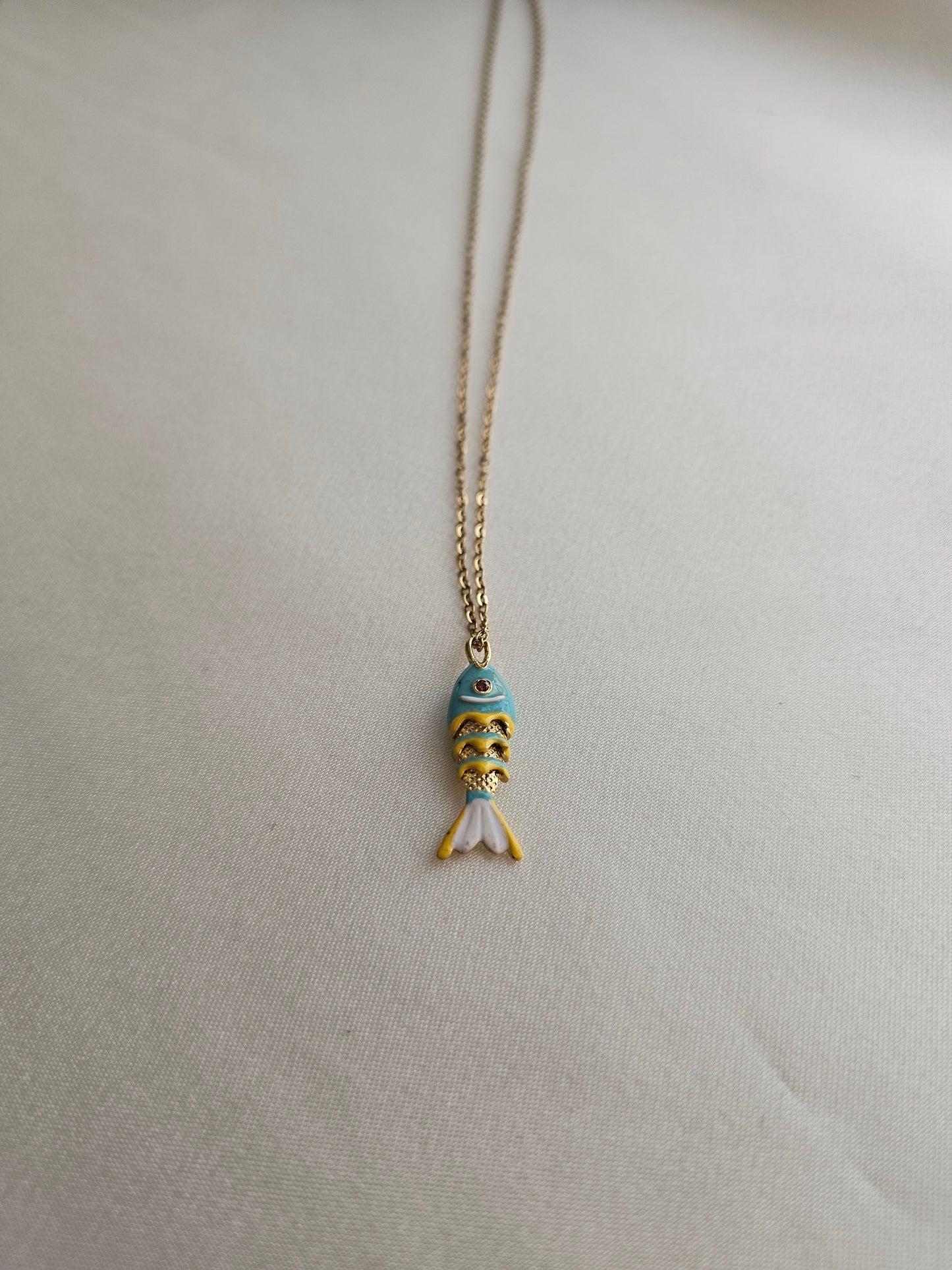 Small Size Steel Fish Necklace
