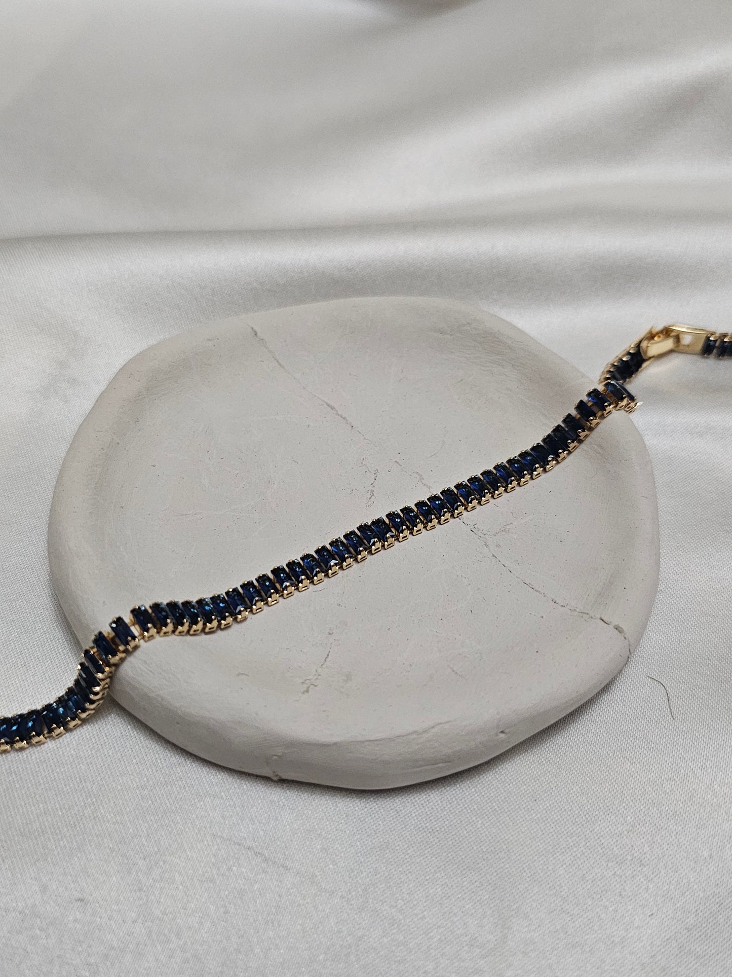 Blue Waterway Gold Steel Bracelet