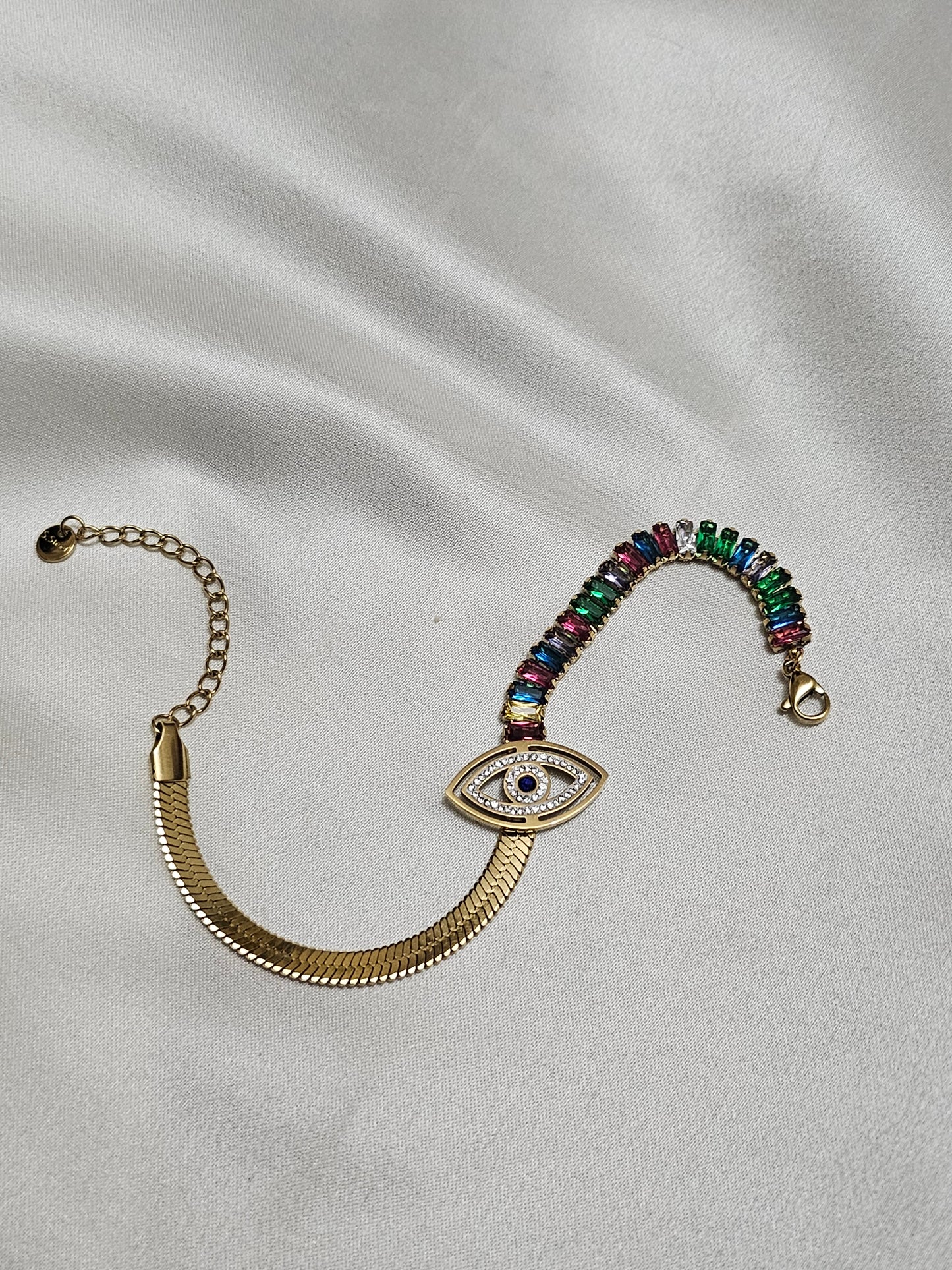 Eye & Colorful Waterway Bracelet