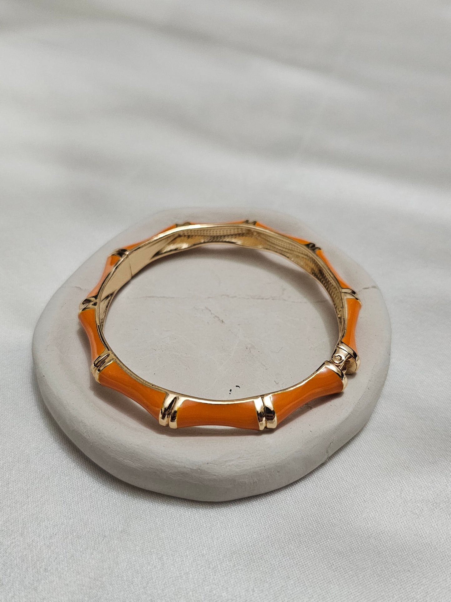 ENAMEL ORANGE BRACELET
