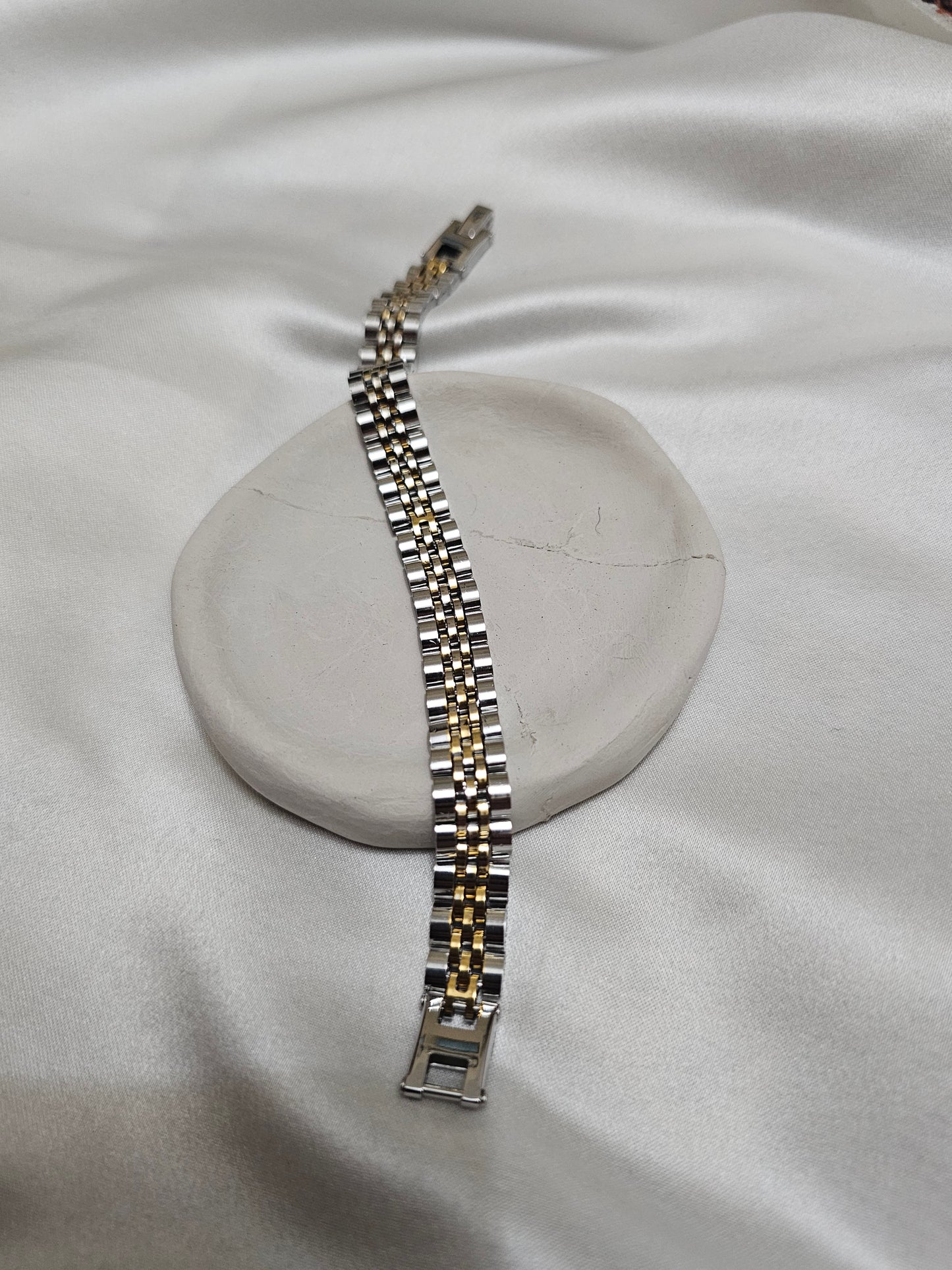 GOLD & SILVER (VIP) STEEL BRACELET