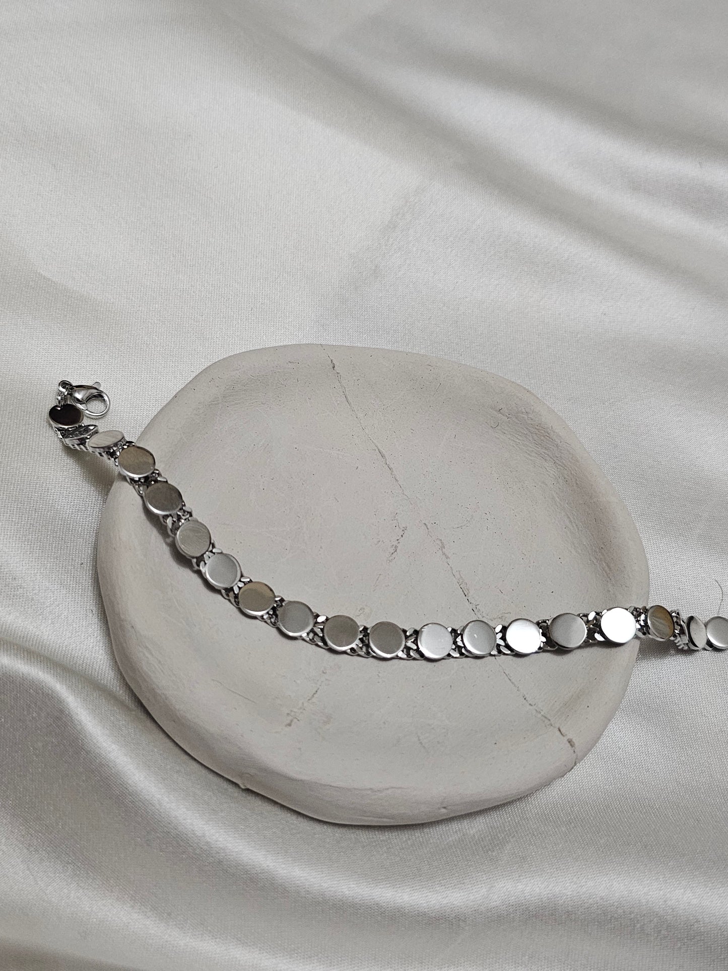 Çelik Çember Bileklik Silver