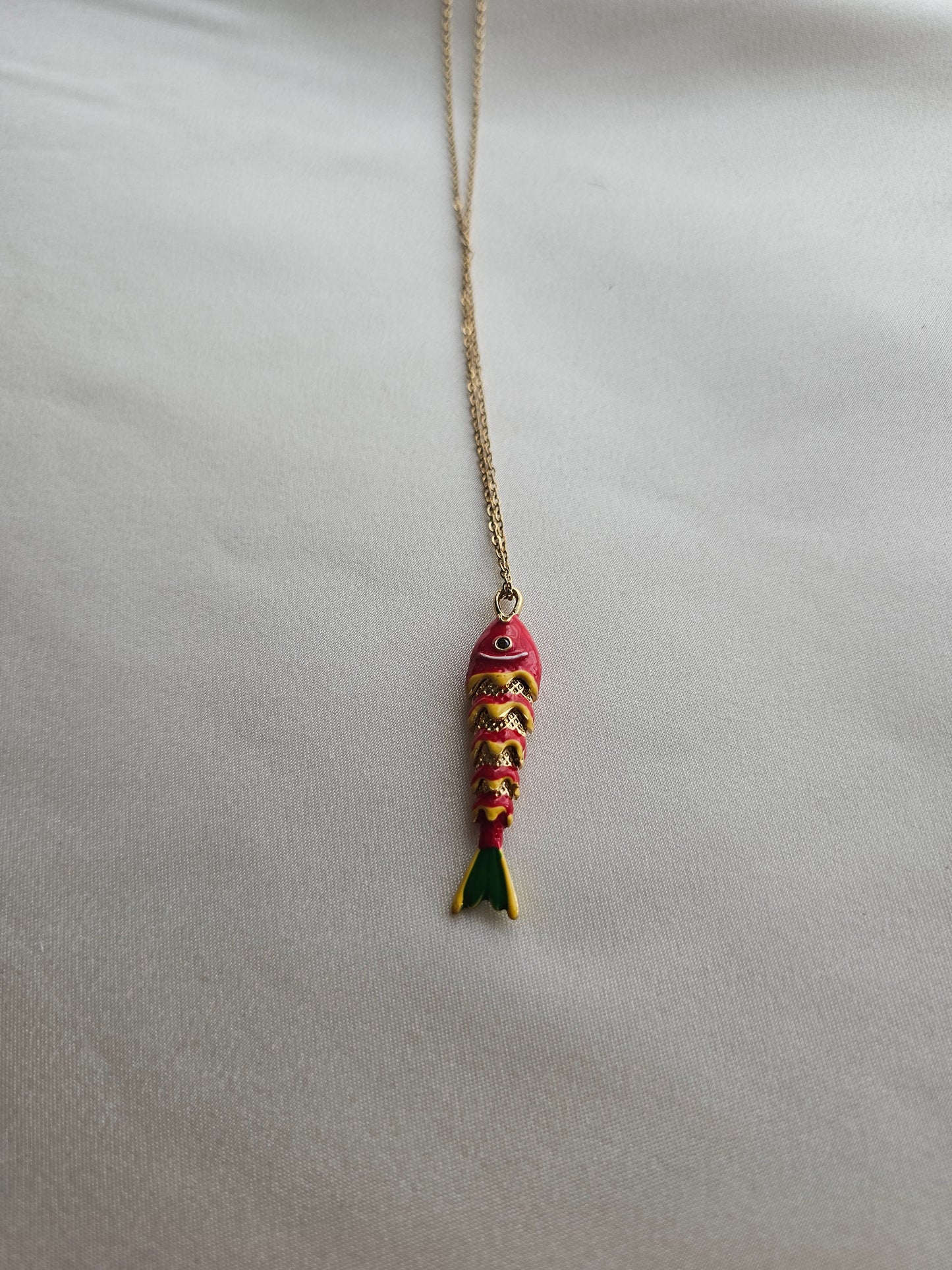 Pisces Large Steel Necklace