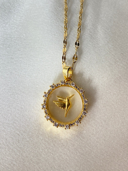 Kuş Sembolü Çelik Kolye