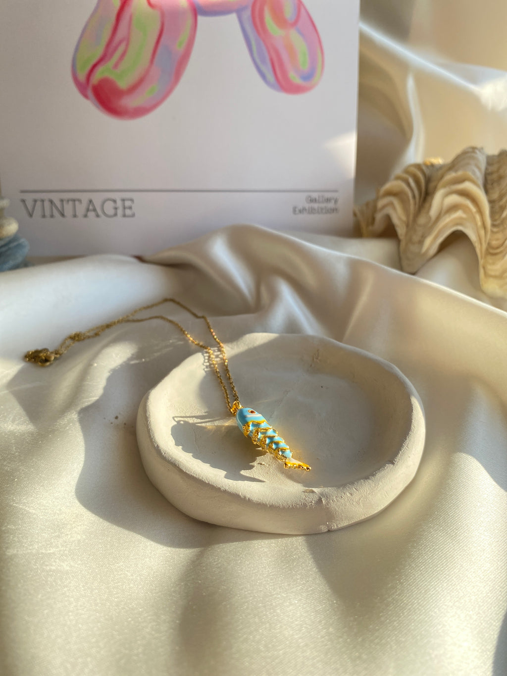 Balık Büyük Boy Çelik Kolye