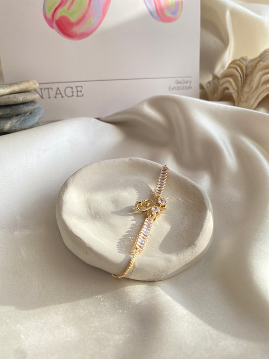 Swan Gold Waterway Steel Bracelet