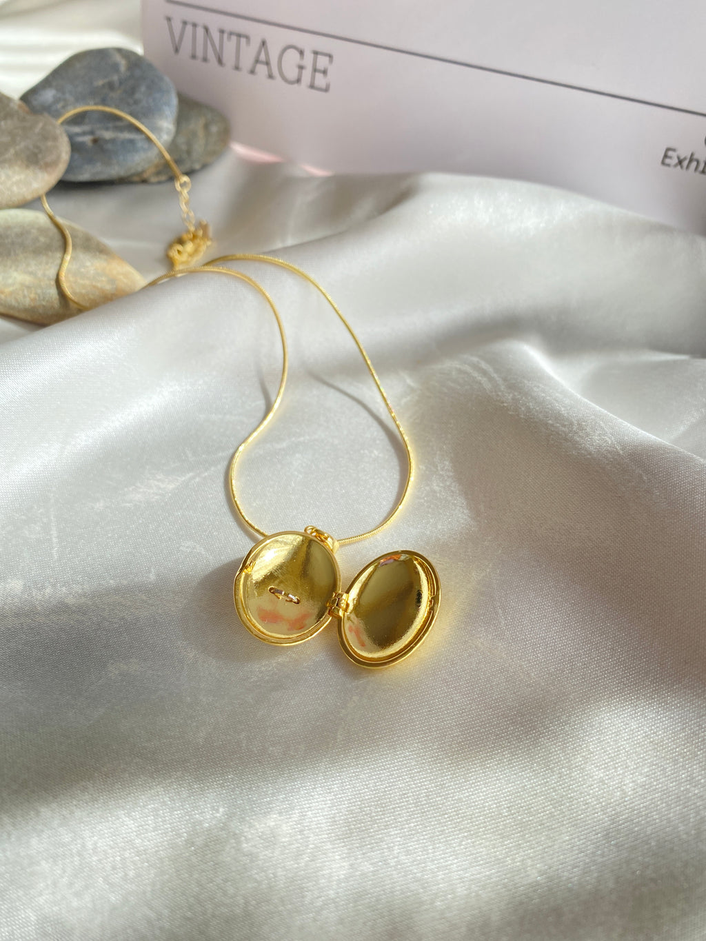 Açılır Kapanır Çelik Gold Kolye