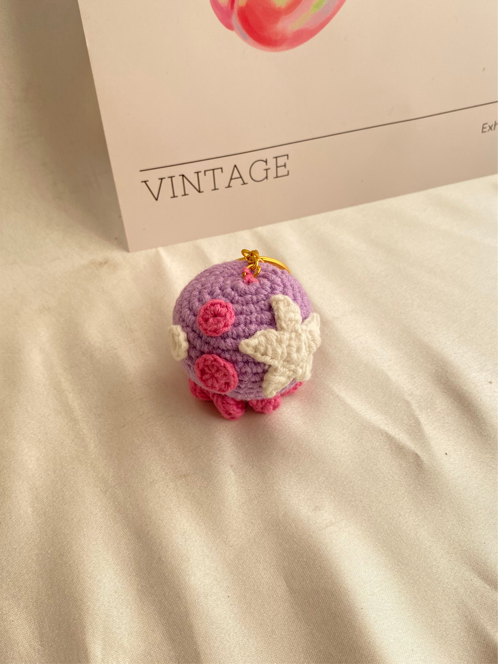 Mor Ahtapot Anahtarlık