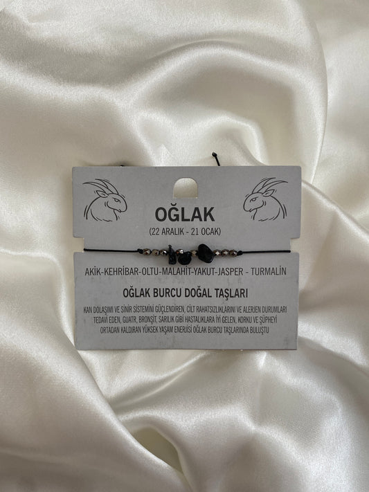 Oğlak Doğal Taş Bileklik