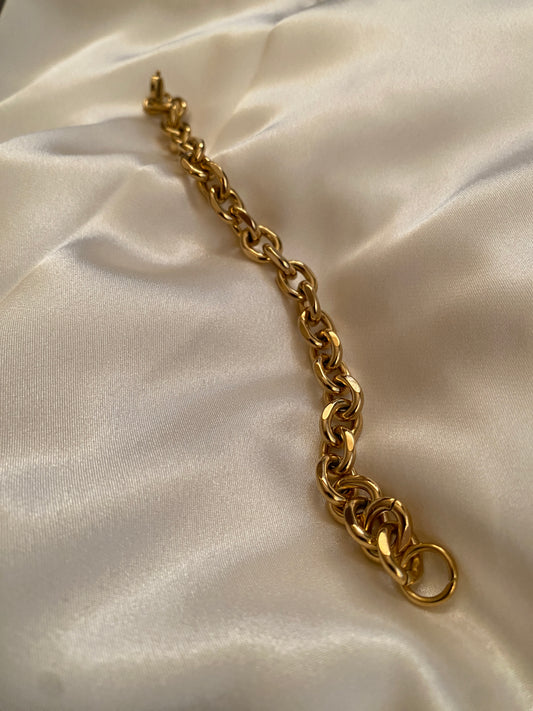 Çelik Gold Zincir Bileklik