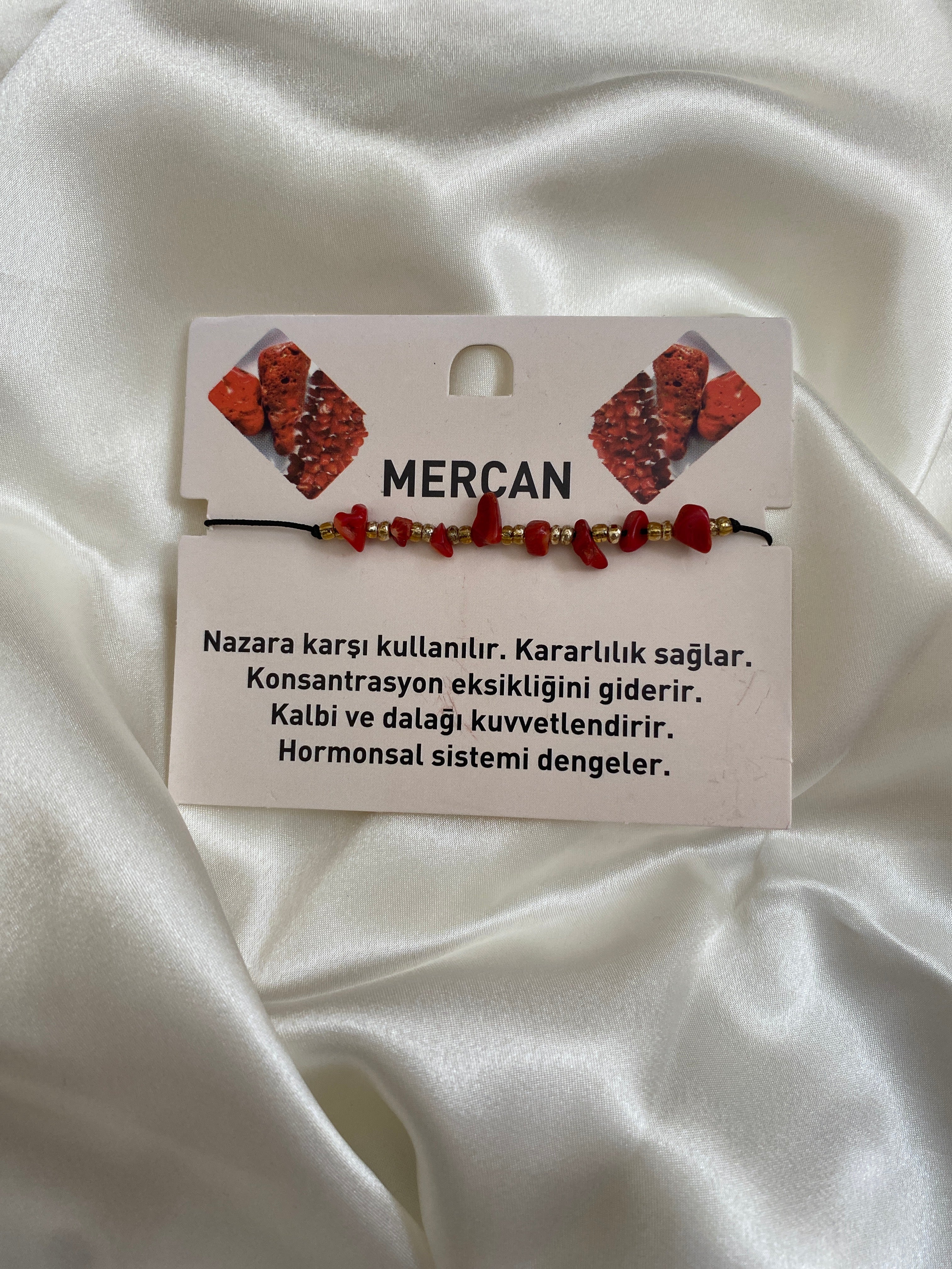 Coral Natural Stone Bracelet