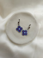 Lune Blue Steel Earrings
