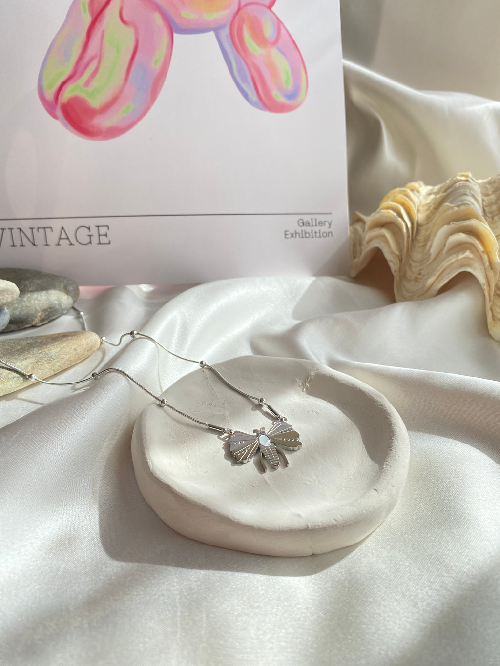 Çelik Silver Arı Kolye