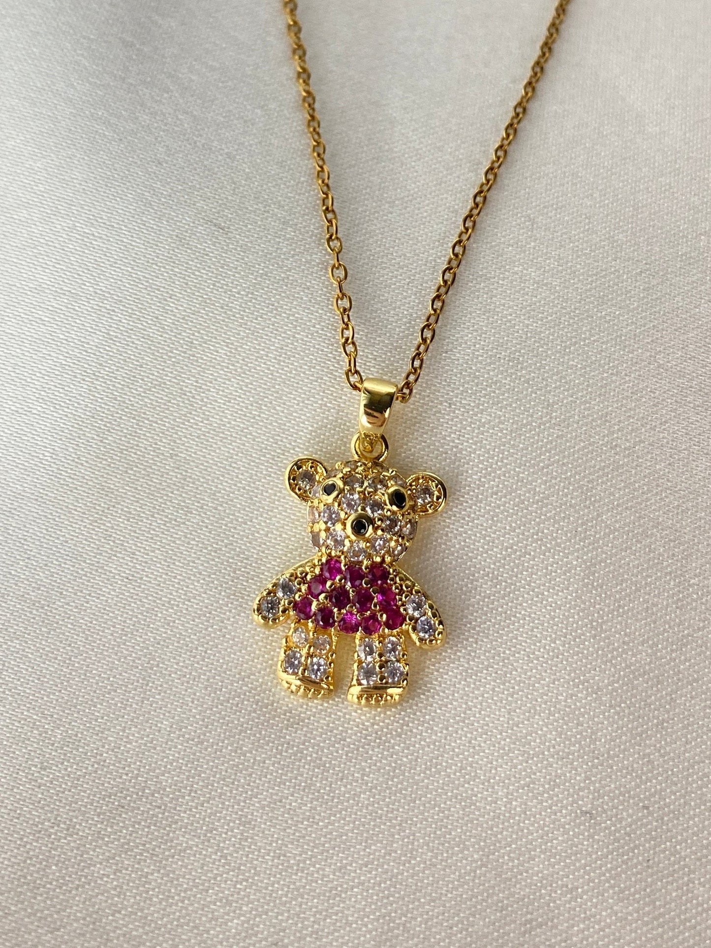 Ayıcıklı Çelik Kolye