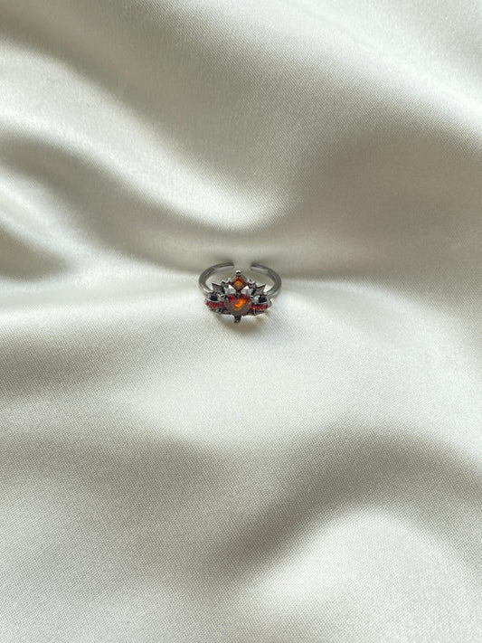 Çok Taşlı Çelik Yüzük