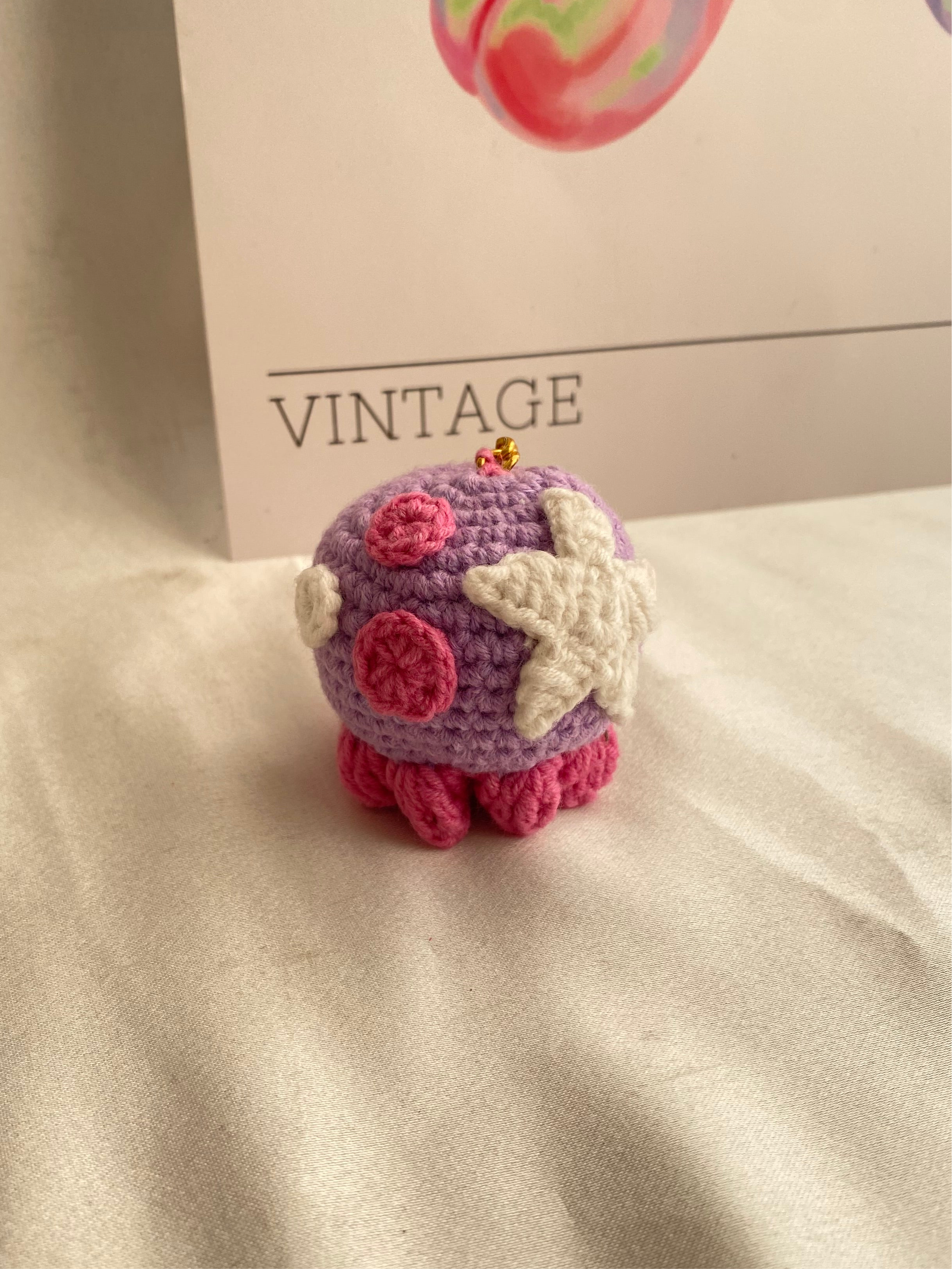 Mor Ahtapot Anahtarlık