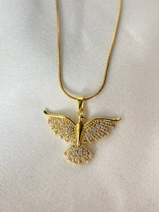 Anka Kuşu Çelik Kolye