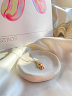 Labubu Gold Pink Steel Necklace