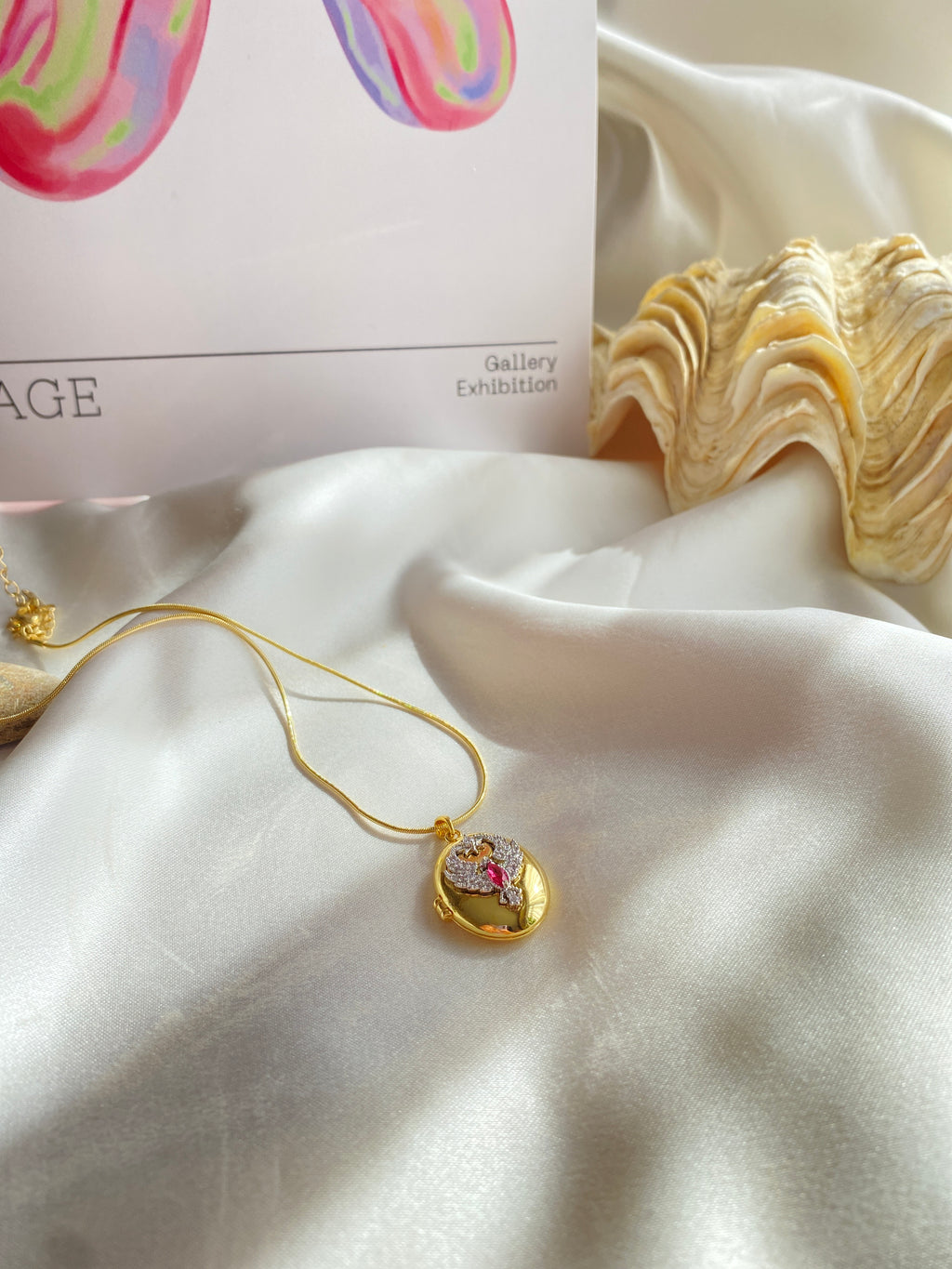 Açılır Kapanır Çelik Gold Kolye