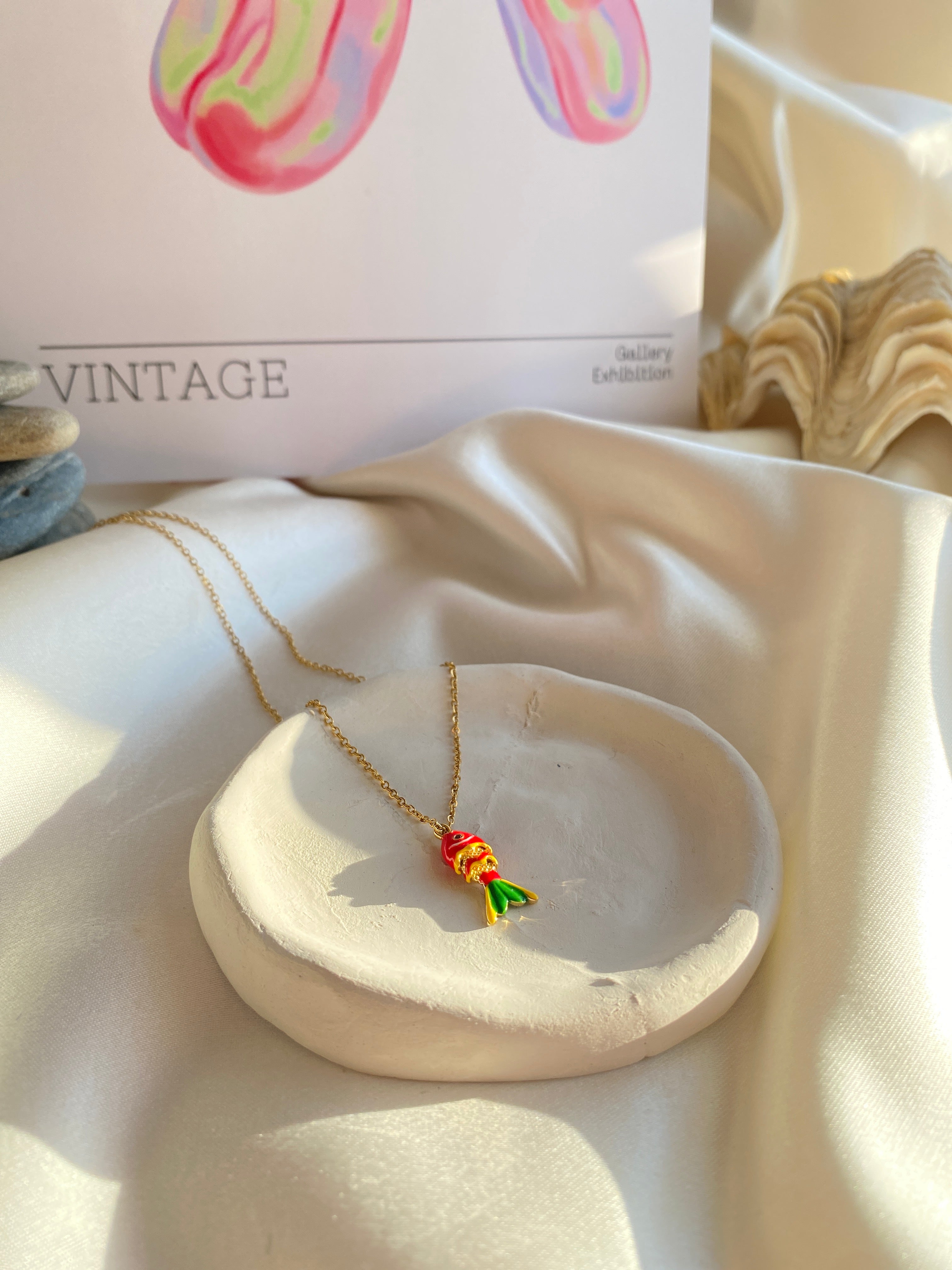 Balık Küçük Boy Çelik Kolye