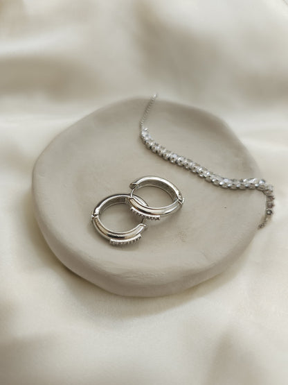 Silver Bracelet with Lune Stone