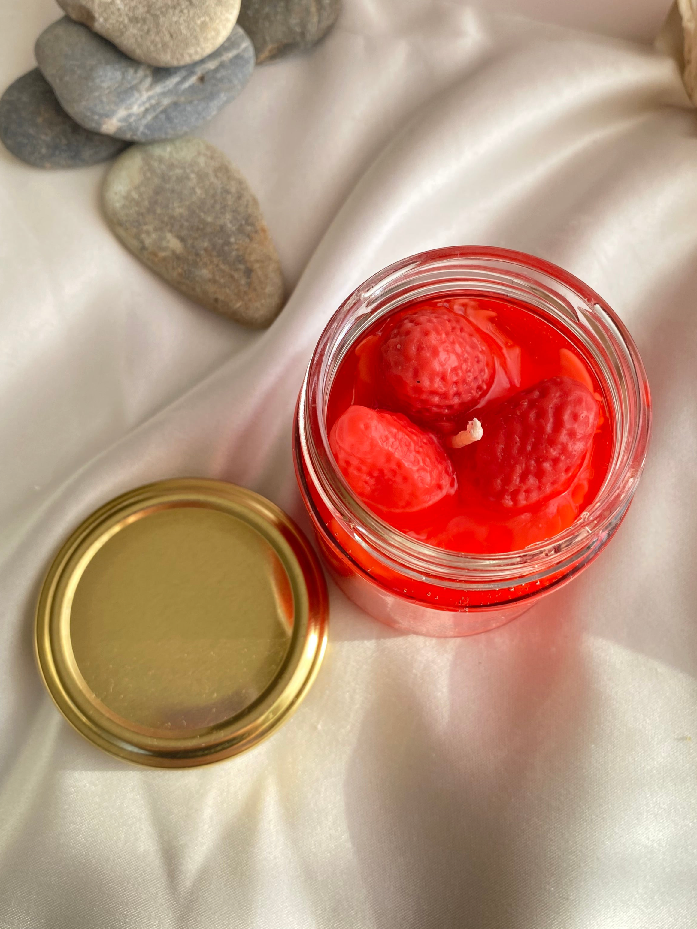Çilekli Reçel Mum