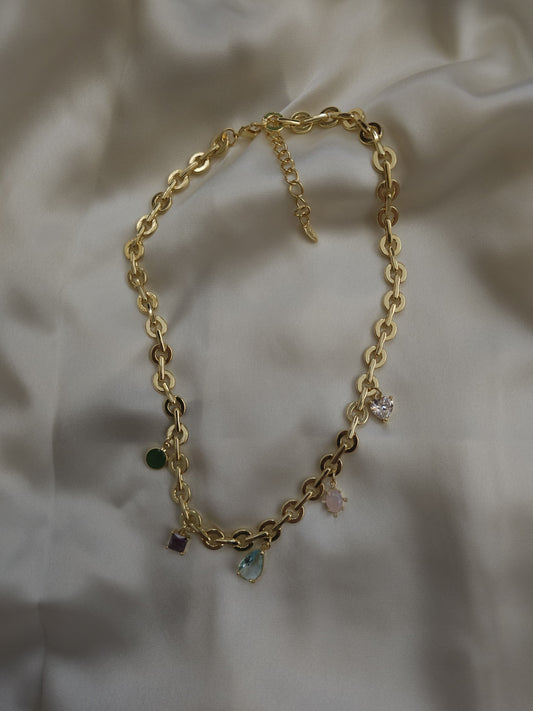 Lune Çelik – DreamGlow Gold Kolye