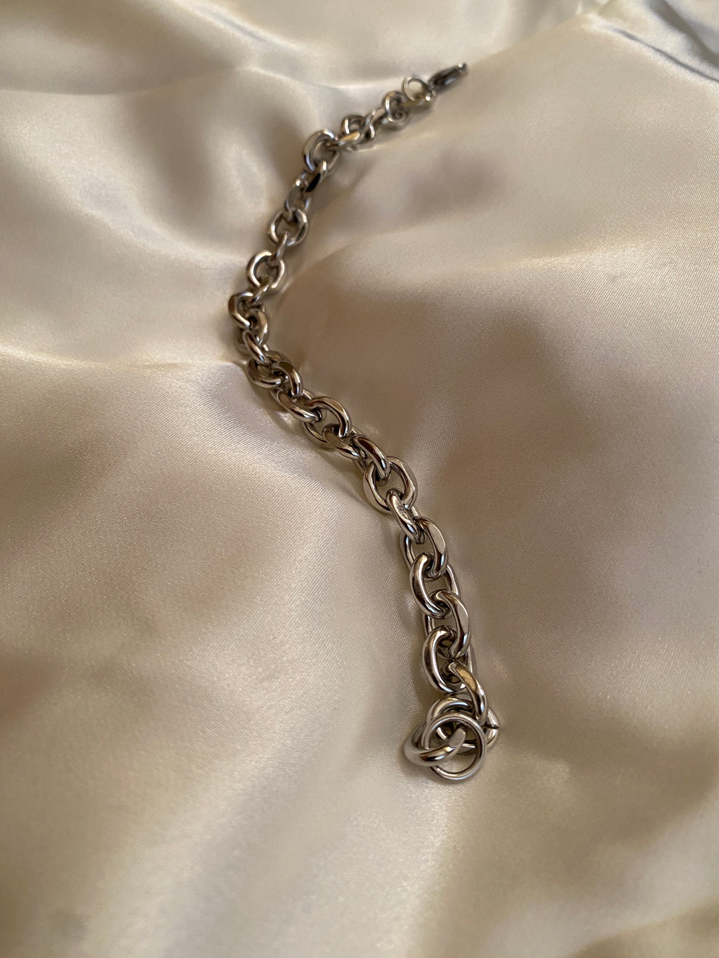 Çelik Silver Zincir Bilezik