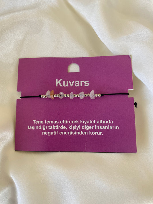 Kuvars Doğal Taş Bileklik