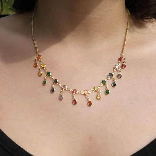 Lune Çelik – Coloré Gold Kolye