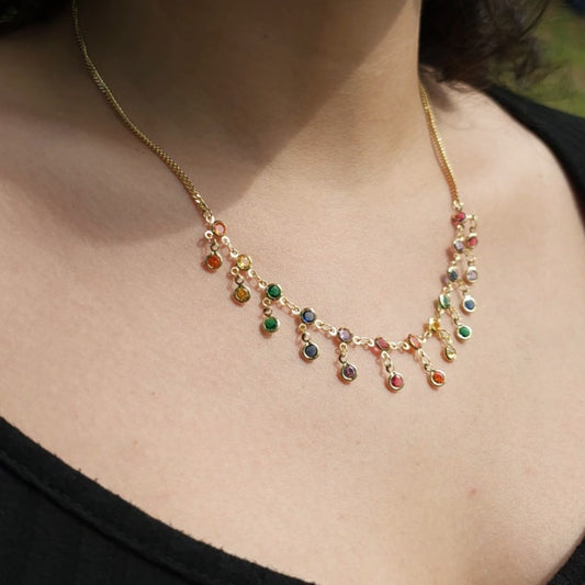 Lune Çelik – Coloré Gold Kolye