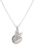 Çelik Kuğu Kolye SILVER 45cm