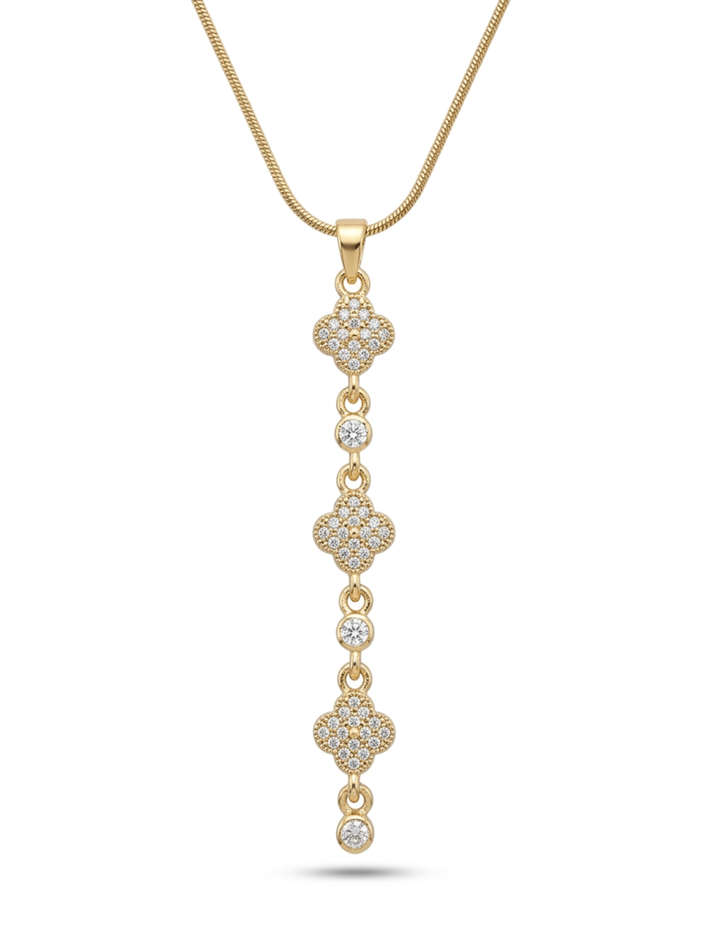 Çelik Y Kolye GOLD 45cm