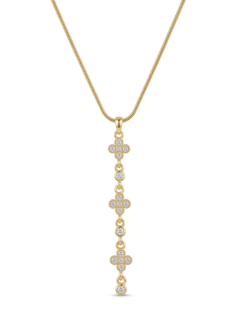 Çelik Y Kolye GOLD 45cm