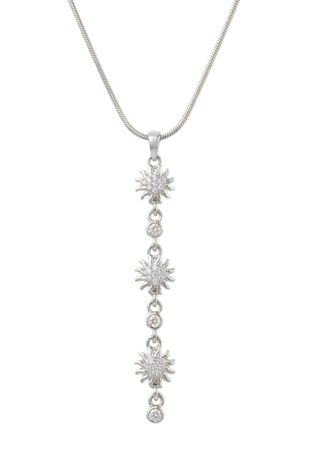 Çelik Y Kolye SILVER 45cm GÜNEŞ