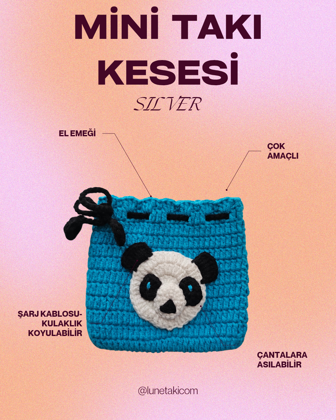 Gizemli Mini Takı Kesesi Silver (3 ÜRÜN)