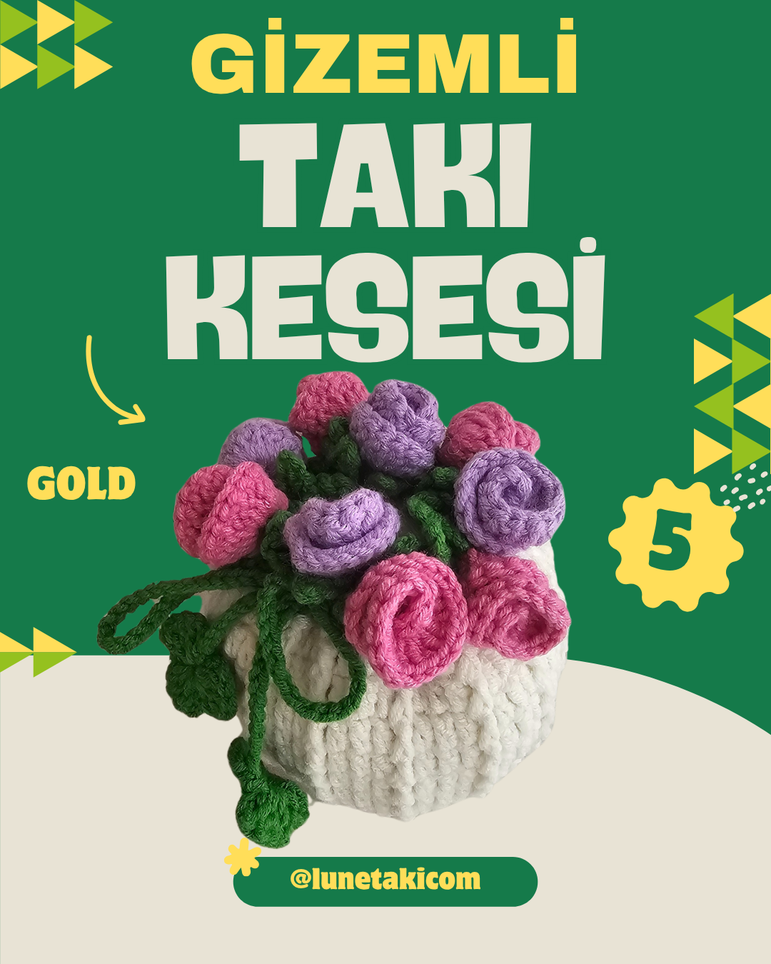 Sürpriz Takı Kesesi Gold (5 ÜRÜN)