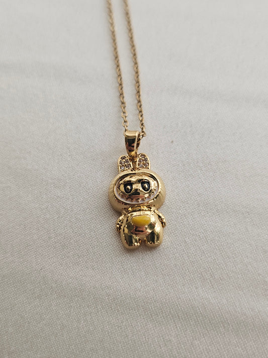 Labubu Gold Sarı Çelik Kolye
