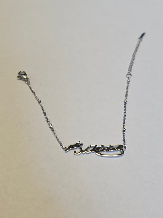 Atatürk İmzası Bileklik Silver