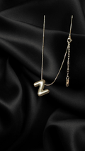 Lune Letter Z Steel Necklace