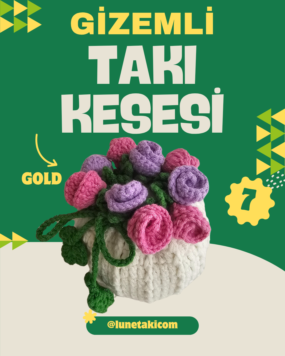 SÜRPRİZ Takı Kesesi Gold (7 ÜRÜN)