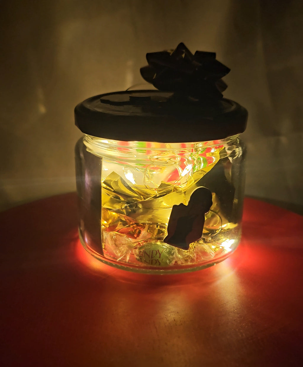 YILBAŞI KAVANOZU IŞIKLI (GOLD)