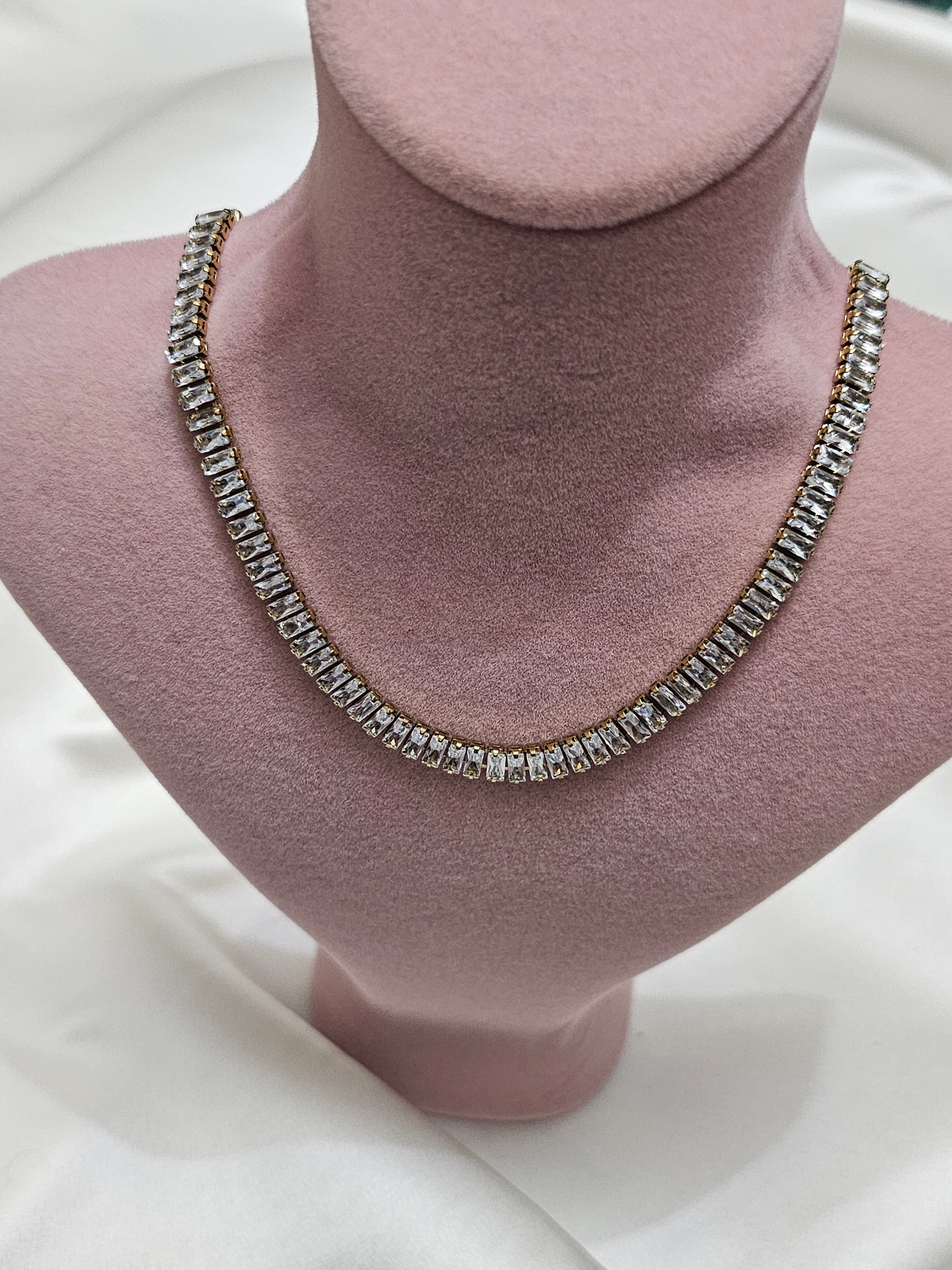 Su Yolu Gold Beyaz Çelik Kolye